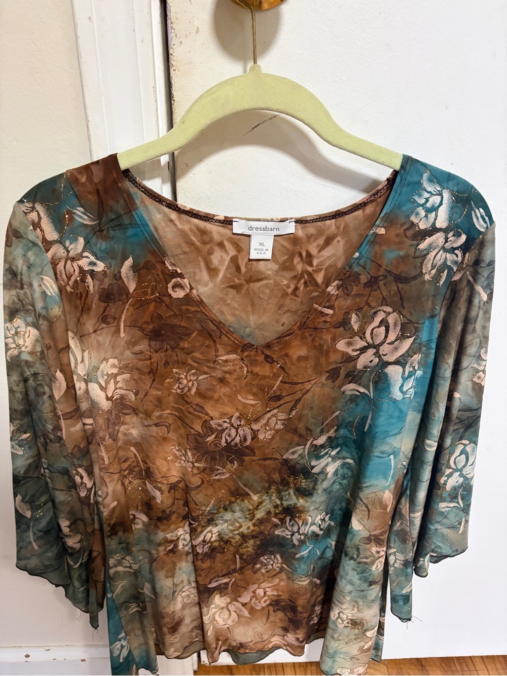 3 Women's designer 3/4 sleeve blouses.
